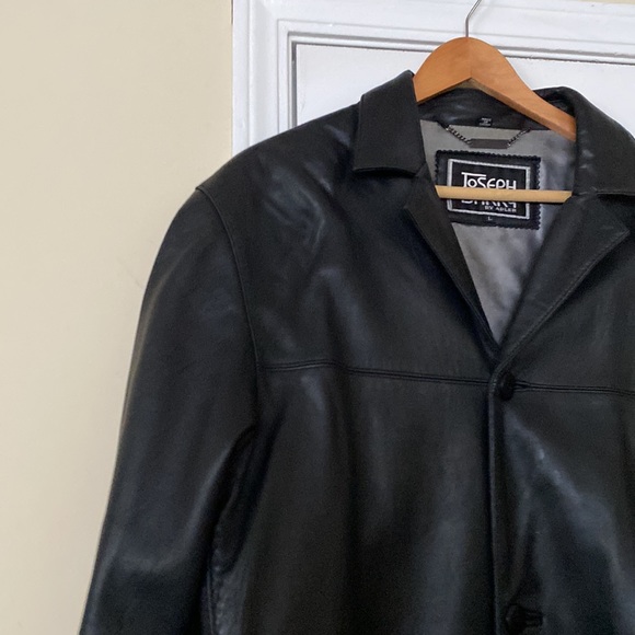 Black, smoothe leather jacket, Joseph Barry. - Picture 4 of 4